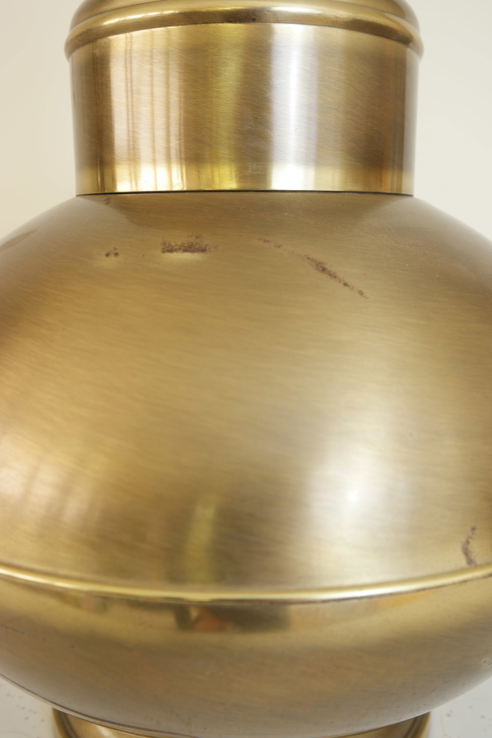 1950s Vintage Art Deco Brass Table Lamp - 8