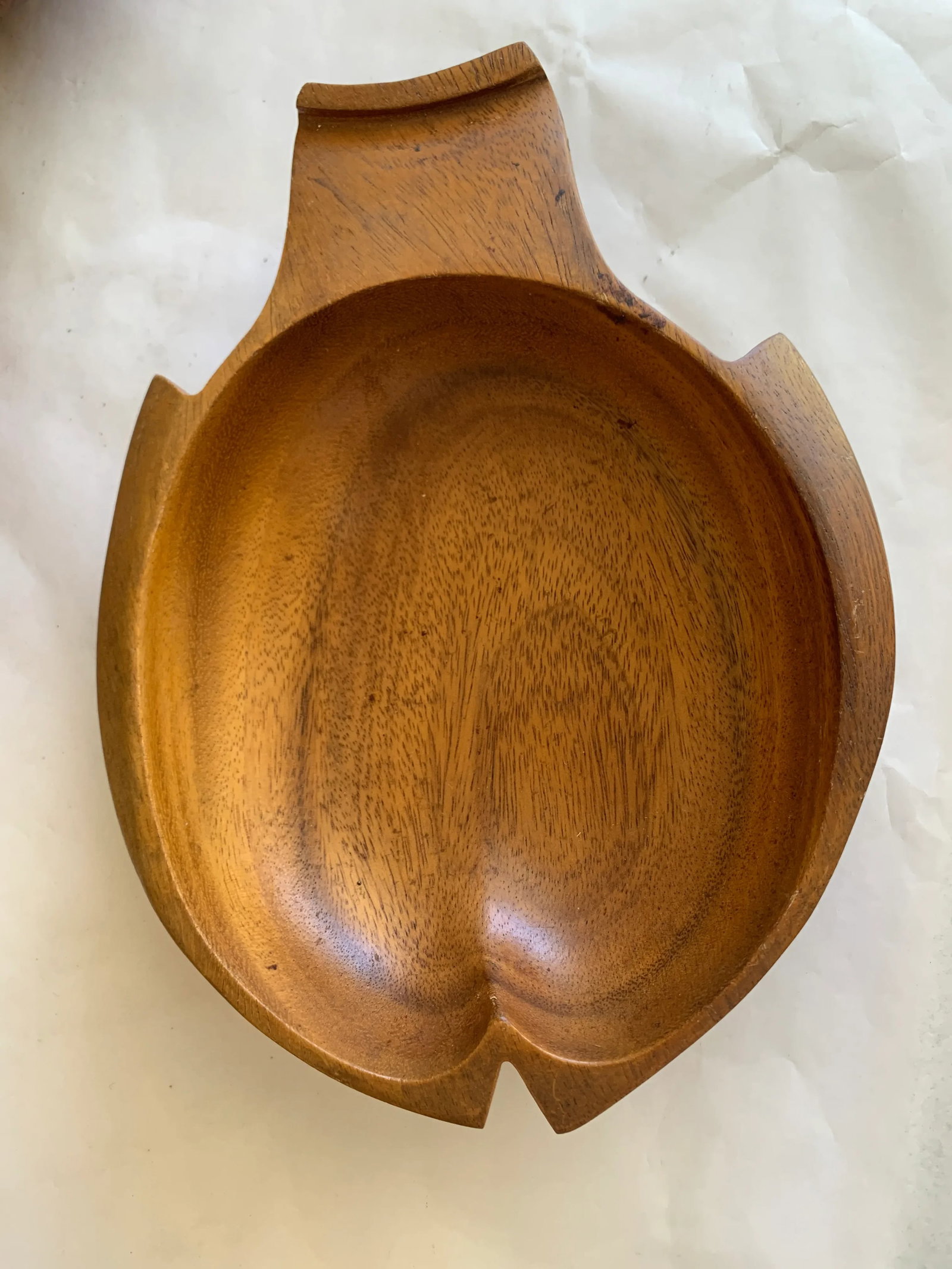Fish Shaped Monkey Pod Wood Bowls & Spoons - 7
