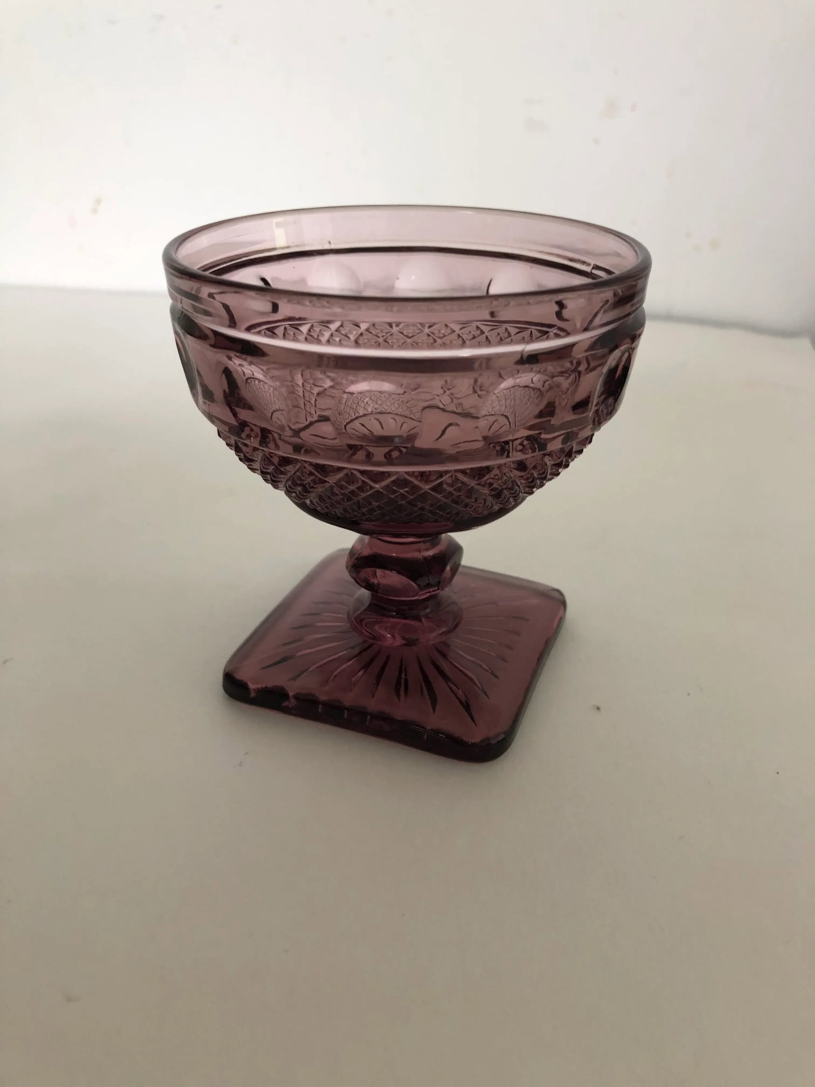 Vintage Purple Glass Set of 6 Sherbet Glasses - 5