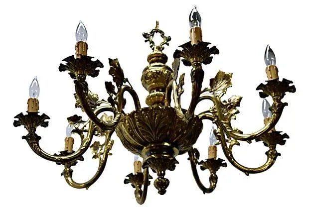 Brass Grapevine Chandelier - 2