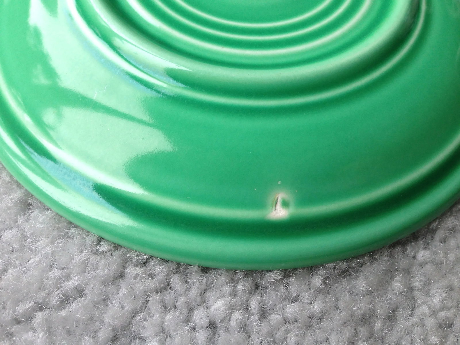Vintage Original Green Fiesta Saucer - 10