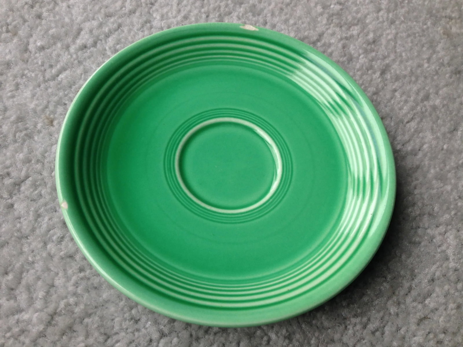 Vintage Original Green Fiesta Saucer - 2