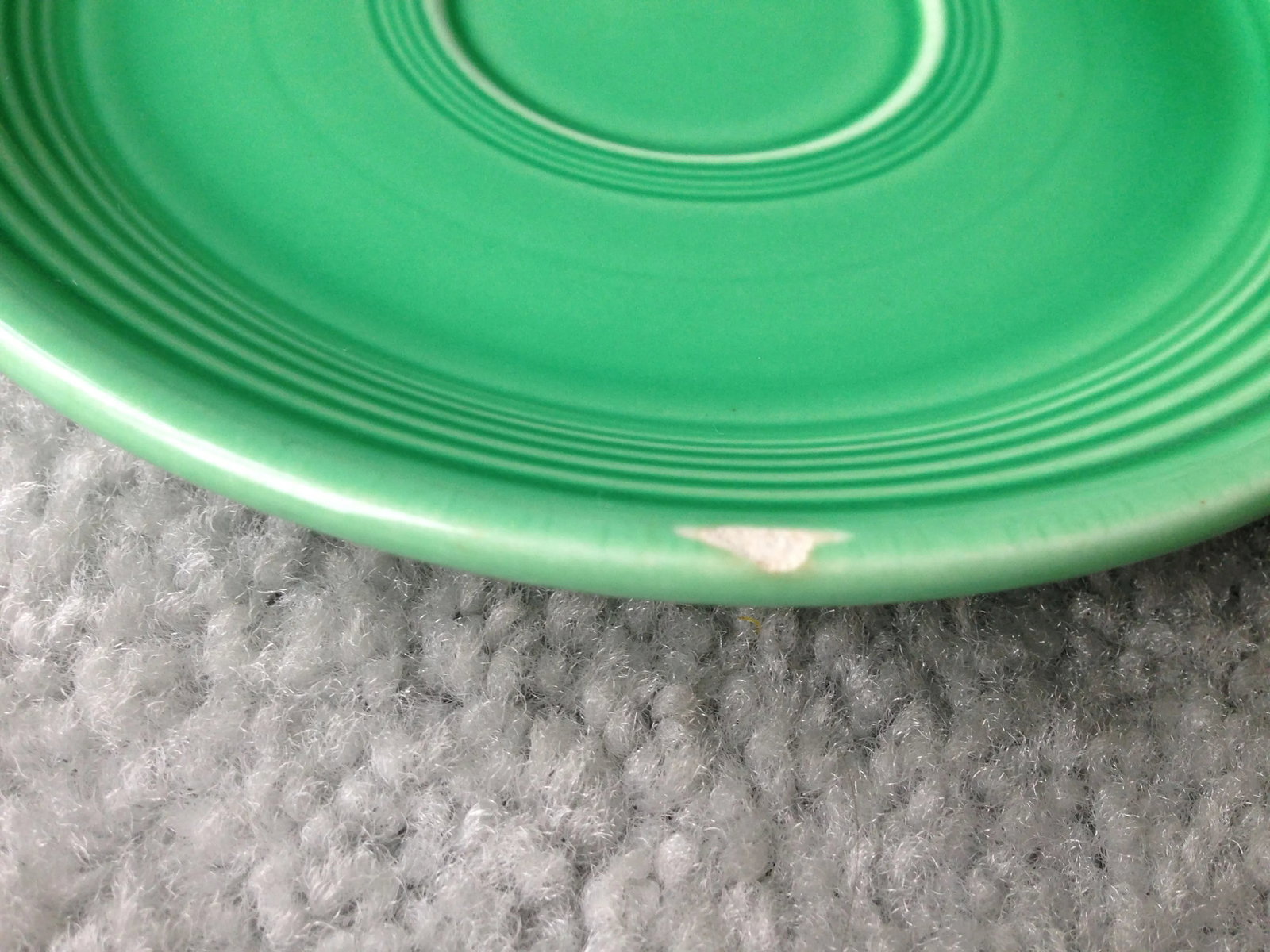 Vintage Original Green Fiesta Saucer - 5