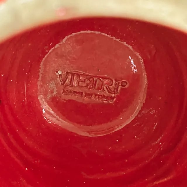 Vietri Majolica Rustic Red Pottery Bowl - 5