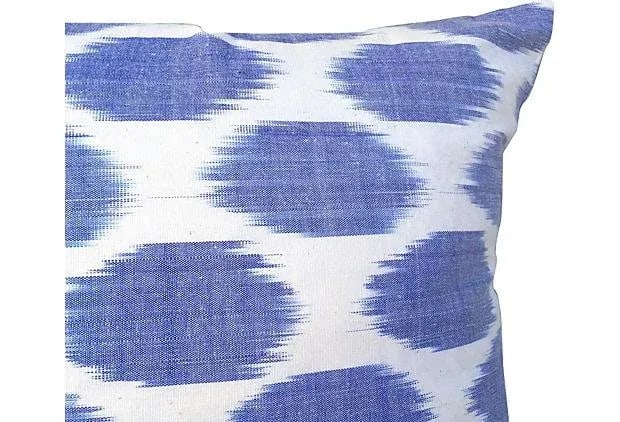 Silk Indigo Dot Pillow - 2