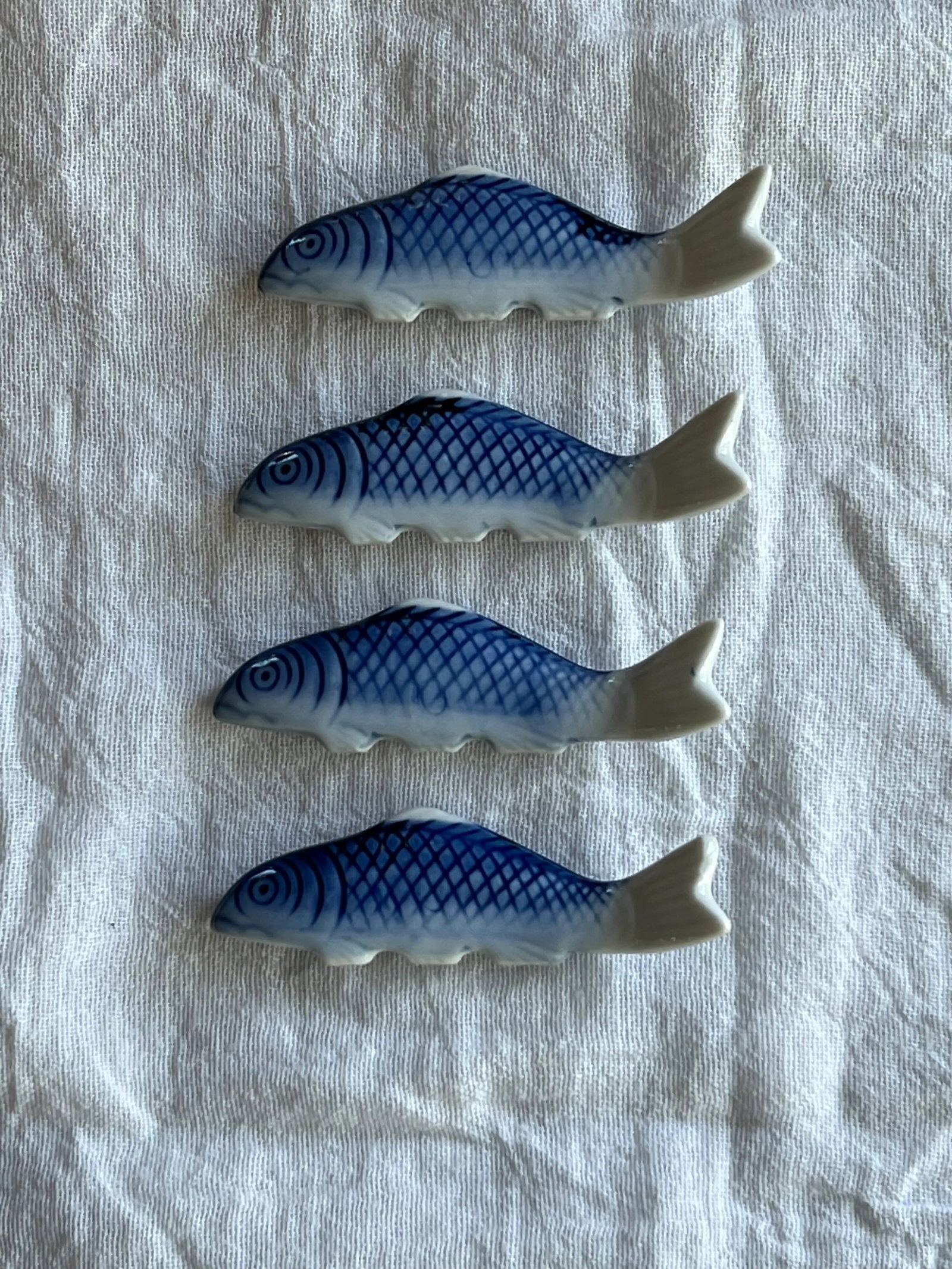 Blue & White Chinoiserie Fish - 2