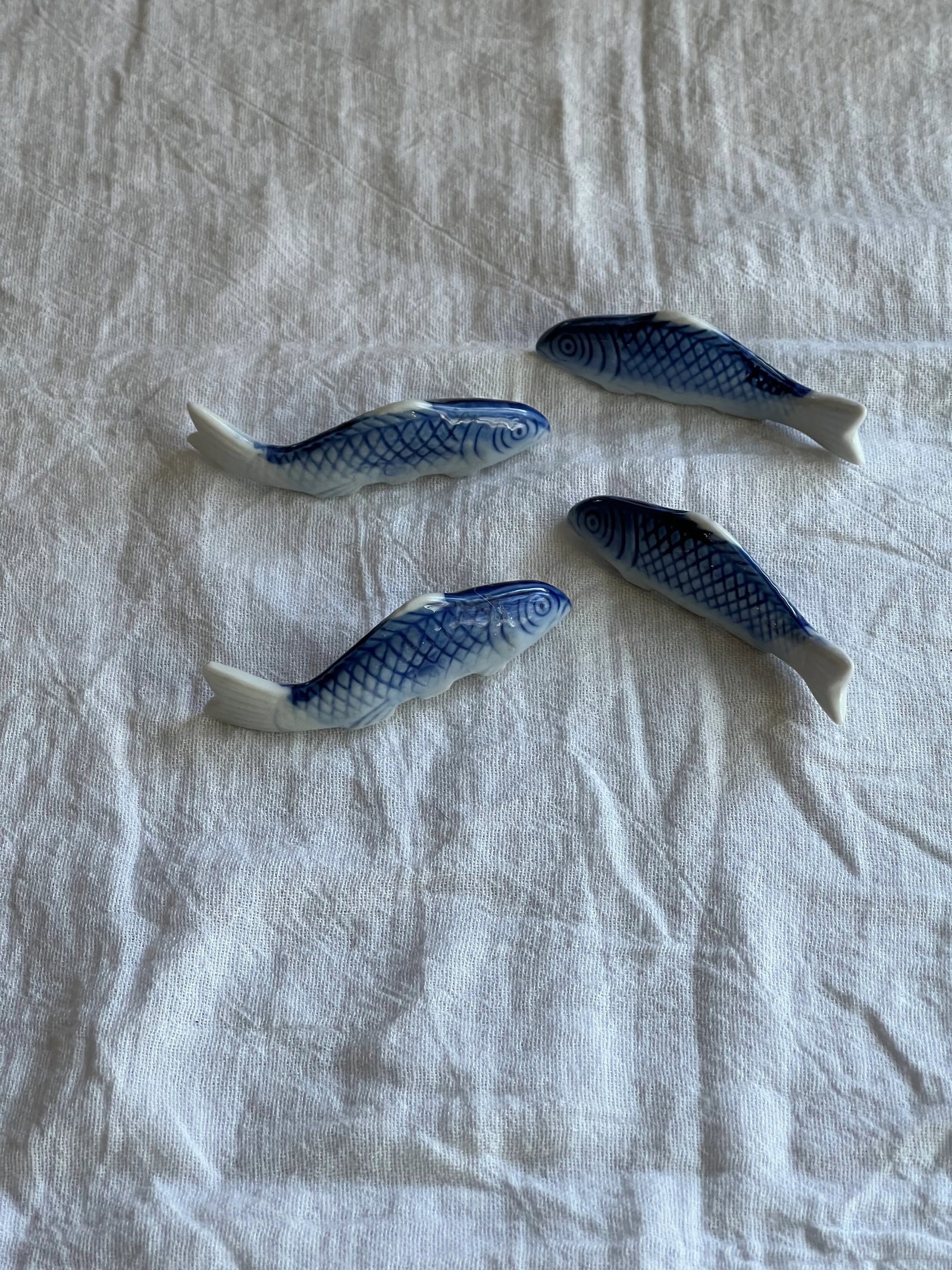 Blue & White Chinoiserie Fish - 3