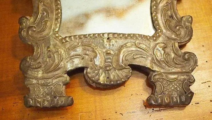Mid 19th Century Petite Repousse Rococo Mirrors - a Pair - 4