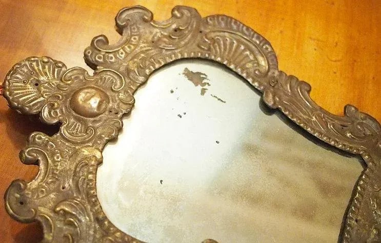 Mid 19th Century Petite Repousse Rococo Mirrors - a Pair - 5