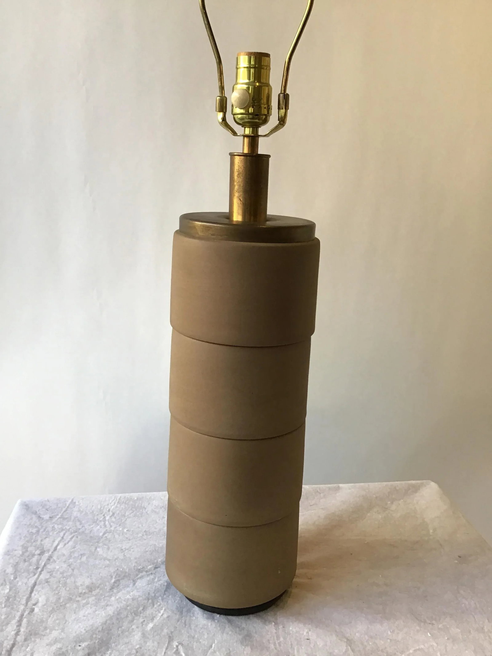 1950s Cylindrical Ceramic Lamp - 3
