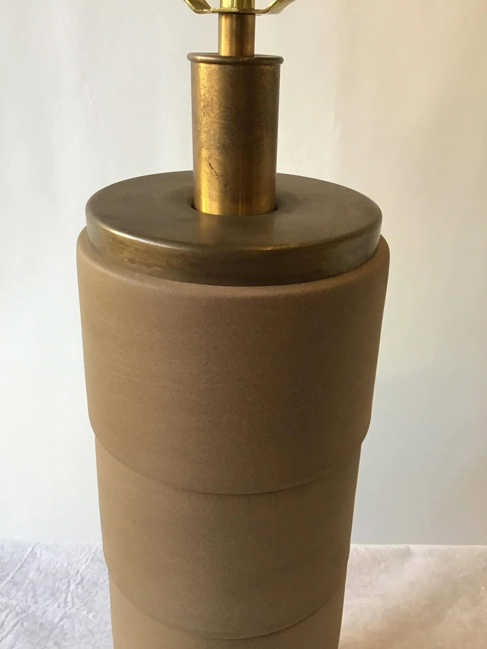 1950s Cylindrical Ceramic Lamp - 4