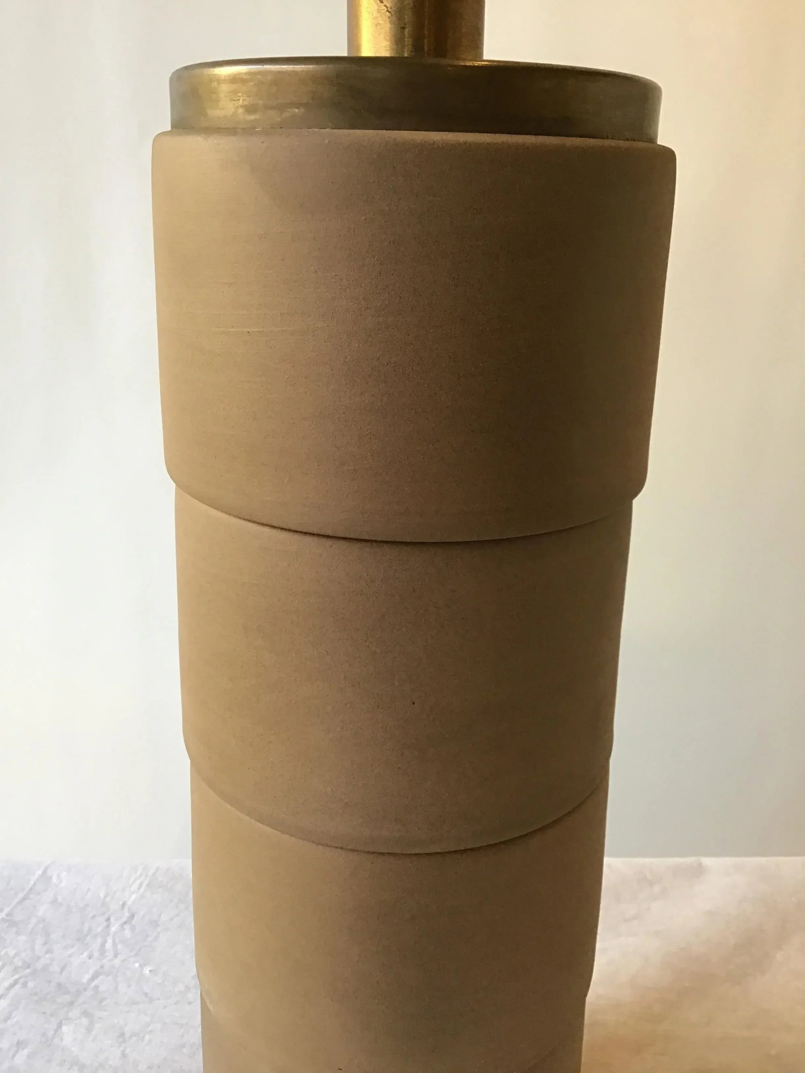 1950s Cylindrical Ceramic Lamp - 5