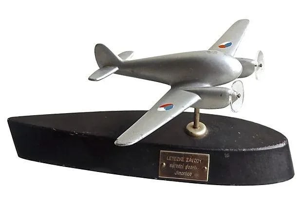 Vintage Art Deco Style Czech Trophy Model Plane (1 of 6)