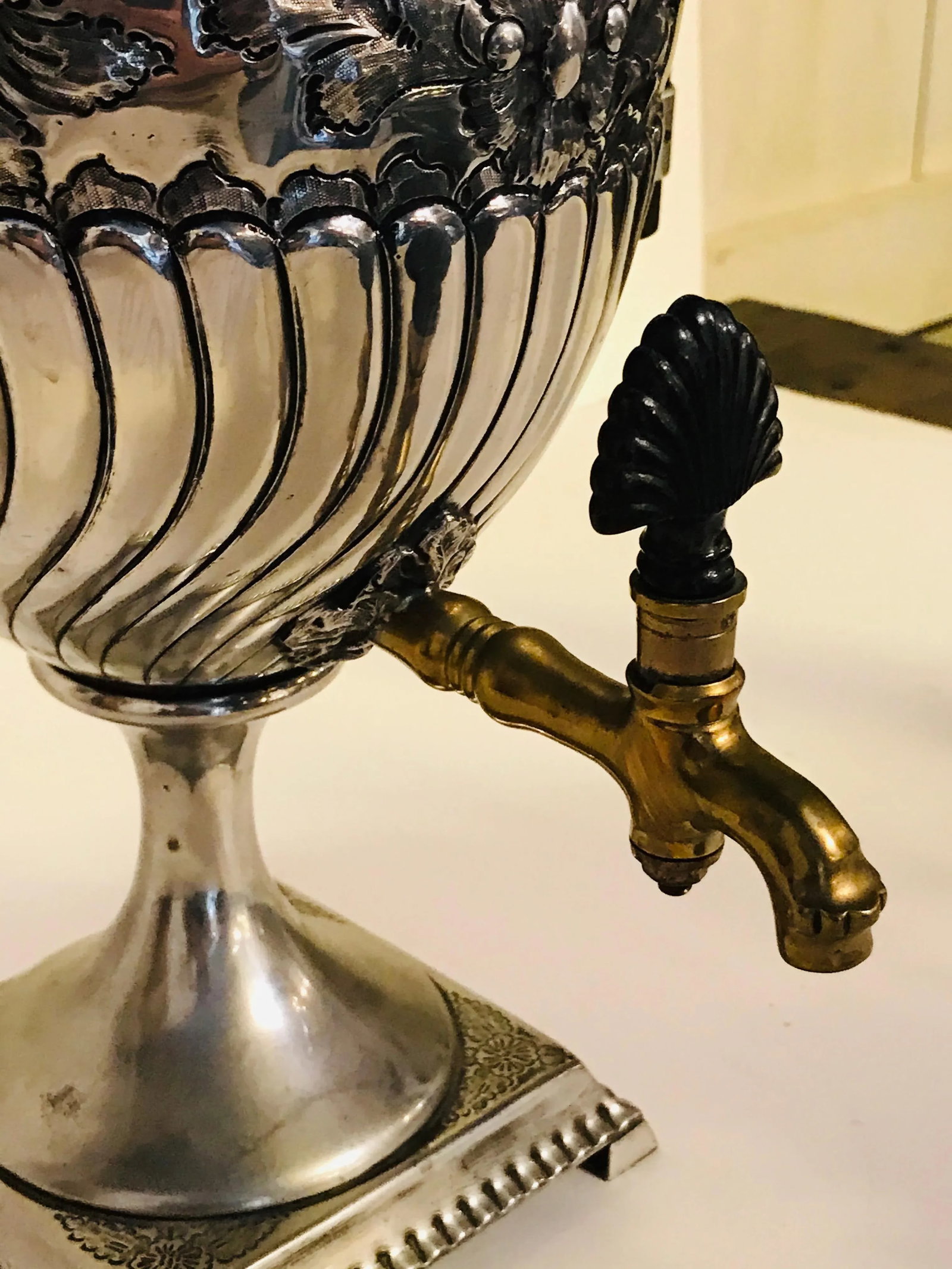 Vintage Silver Plate Tea Urn - 2