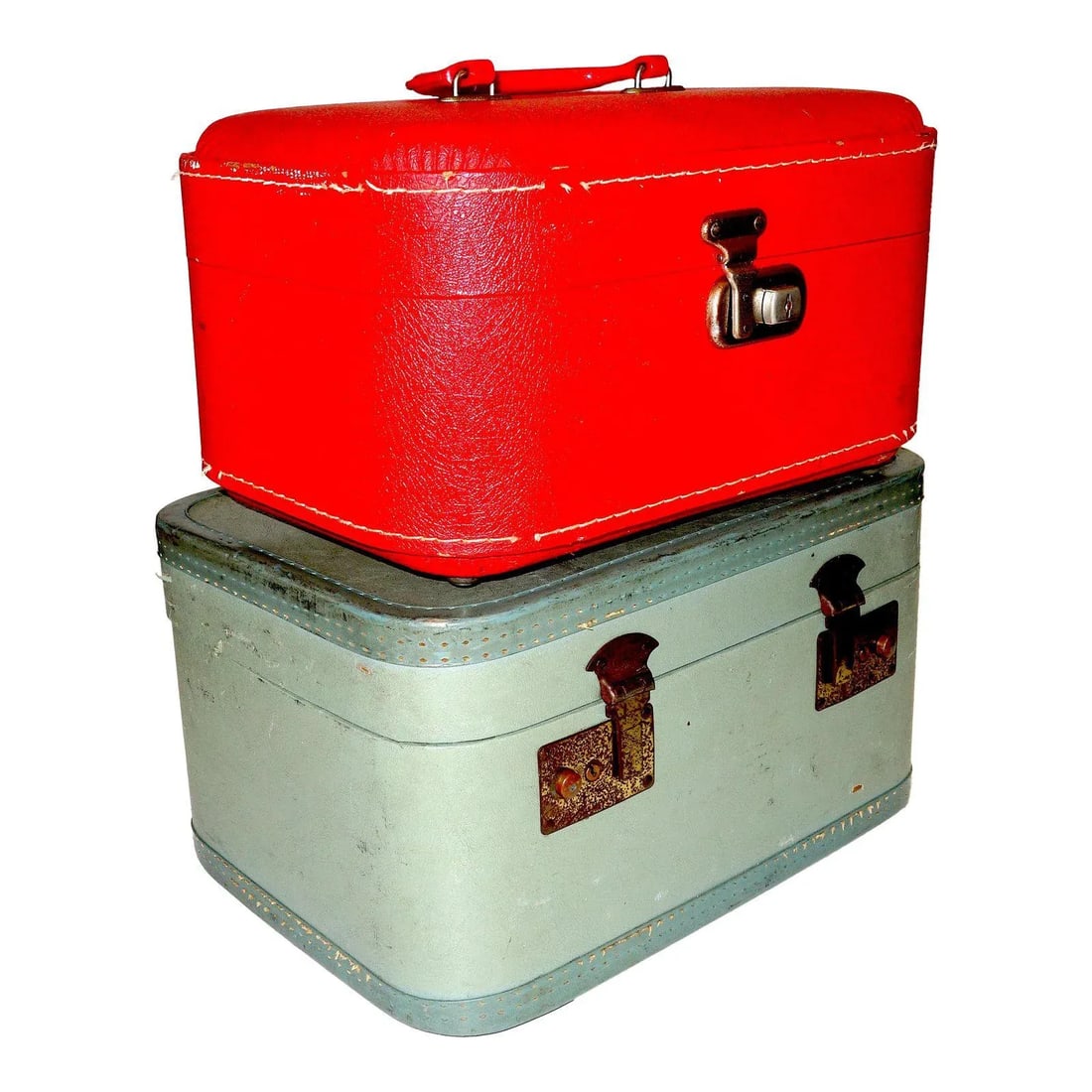 Mid-20th C. Antique Luggage - A Pair - 7