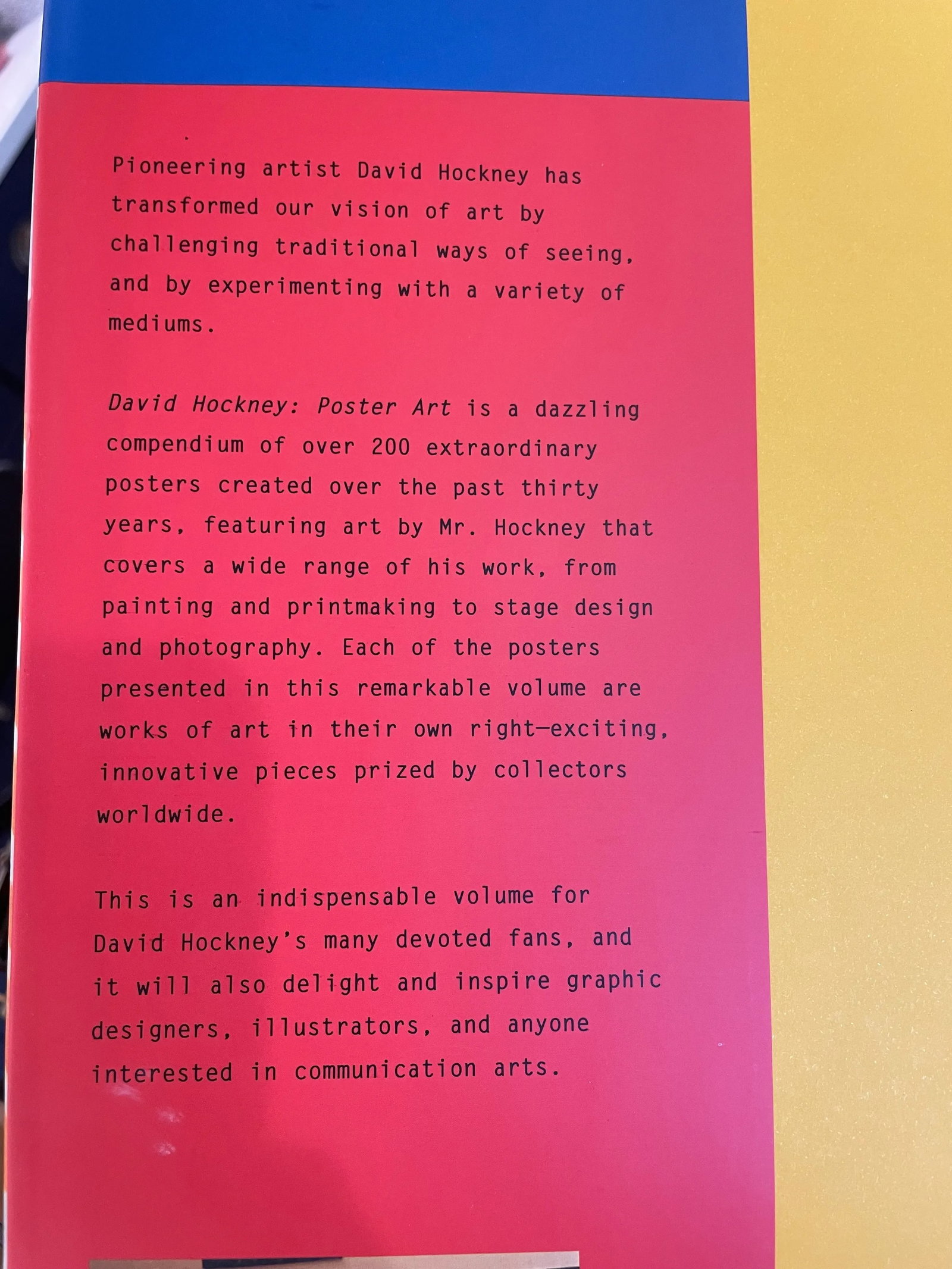 Art Book - David Hockney Lithograph Prints: Poster Art Book (1995) - 10