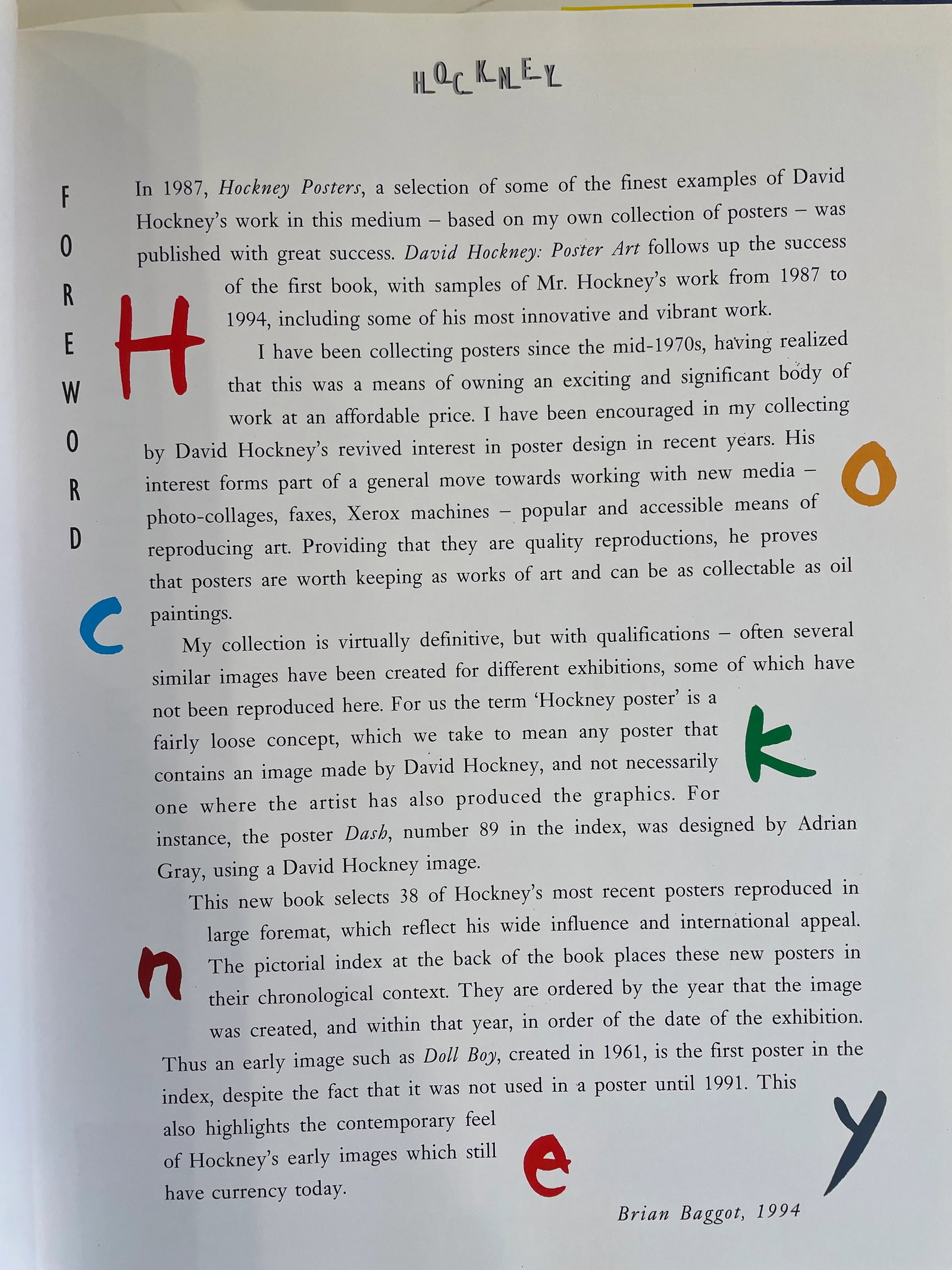 Art Book - David Hockney Lithograph Prints: Poster Art Book (1995) - 9