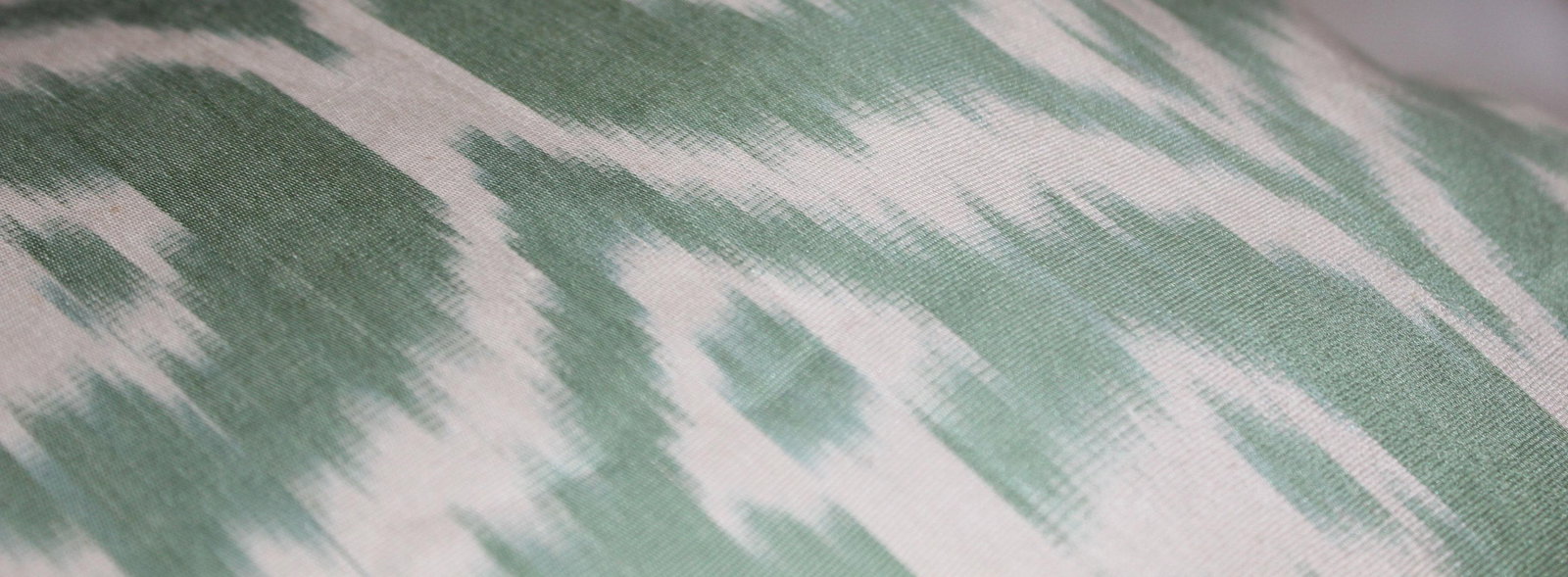 Contemporary Silk Ikat Bohemian Throw Pillow - 4