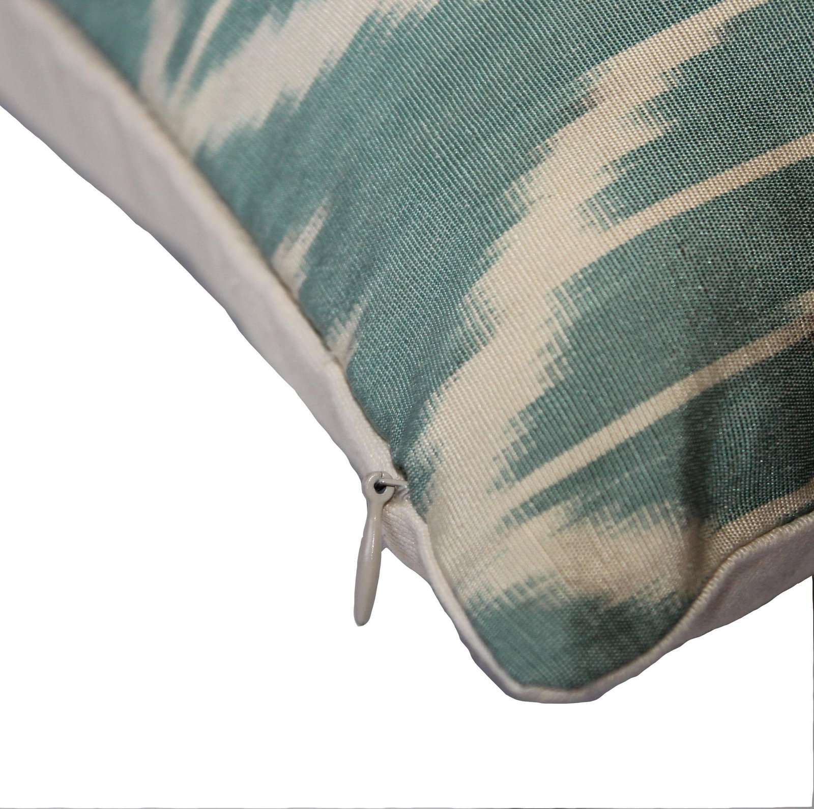 Contemporary Silk Ikat Bohemian Throw Pillow - 4