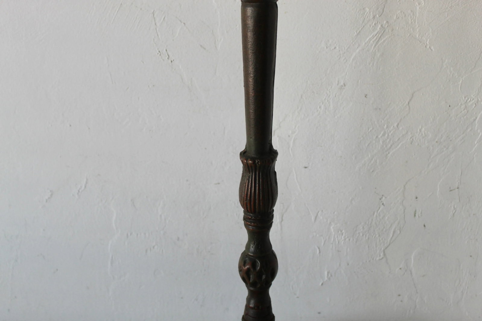 Vintage French Style Cast Iron Basket Pedestal Plant Stand - 4