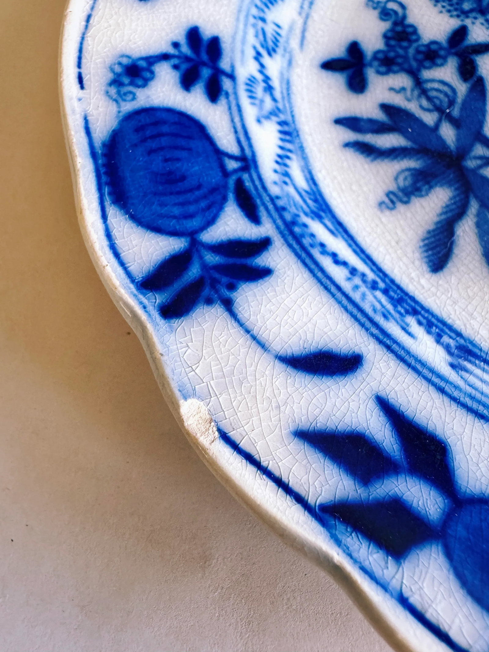 Antique Meissen England Porcelain Plates- Set of 3 - 12