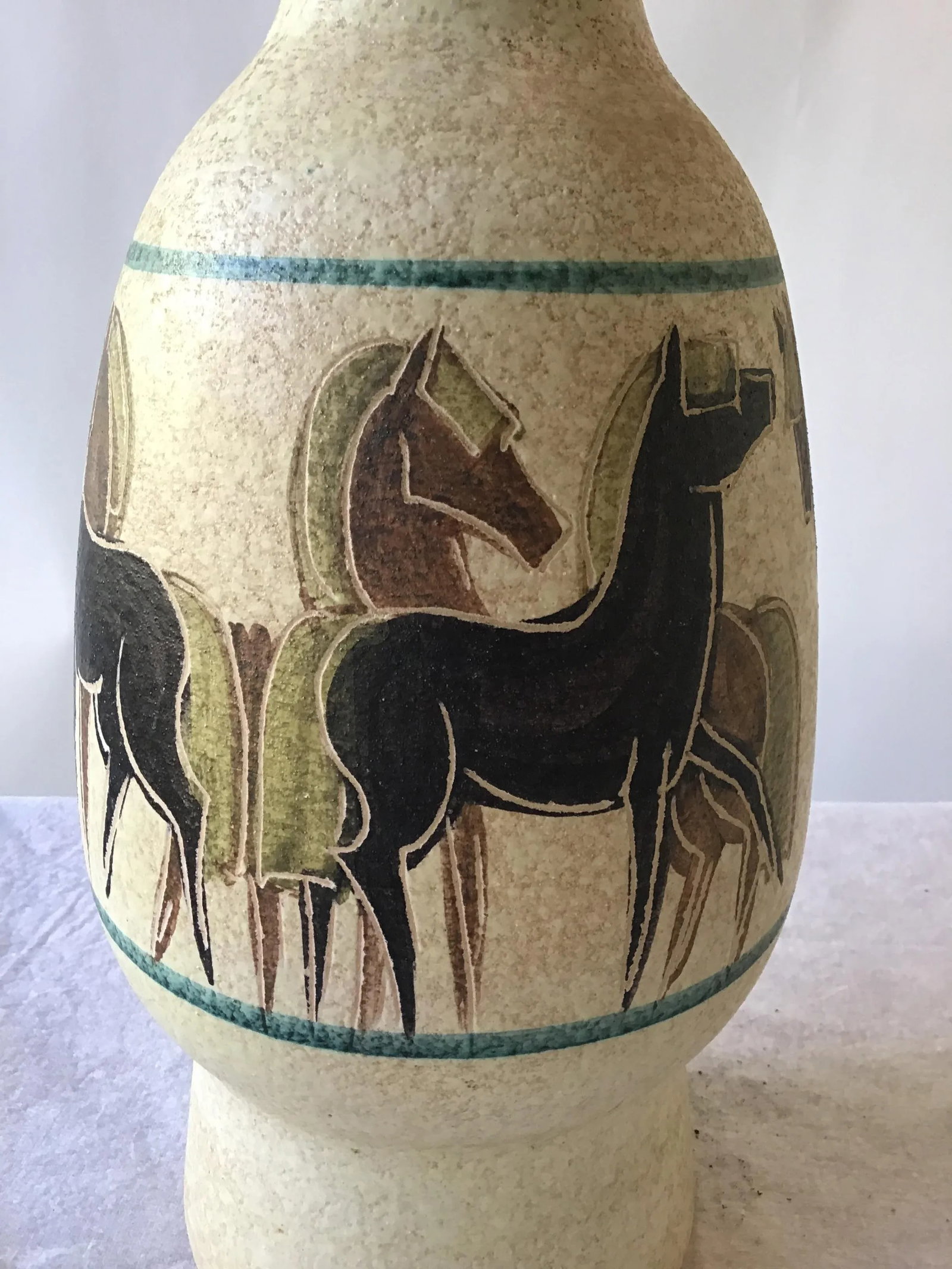 1950s Ceramic Horse Lamp - 6