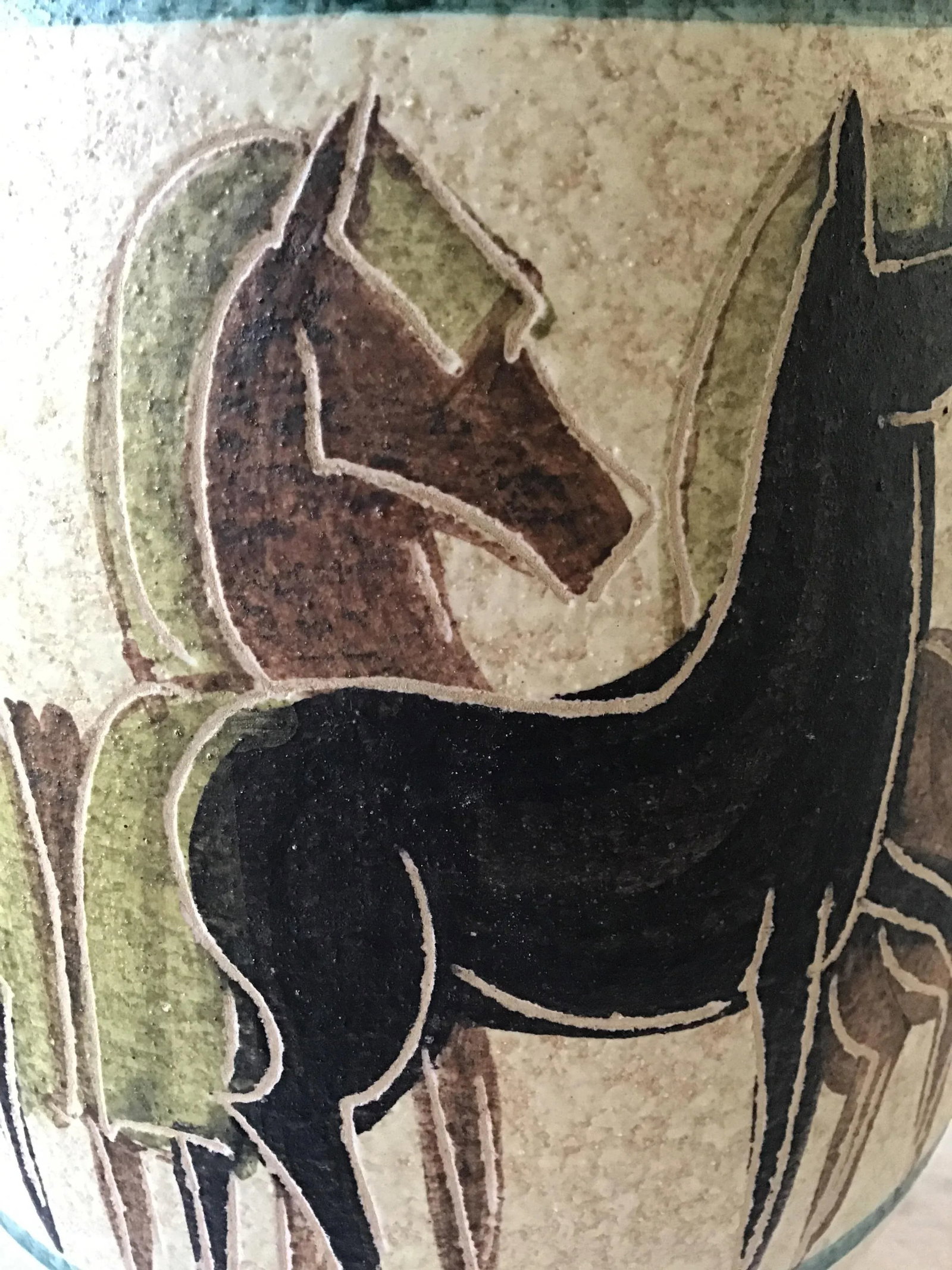 1950s Ceramic Horse Lamp - 7
