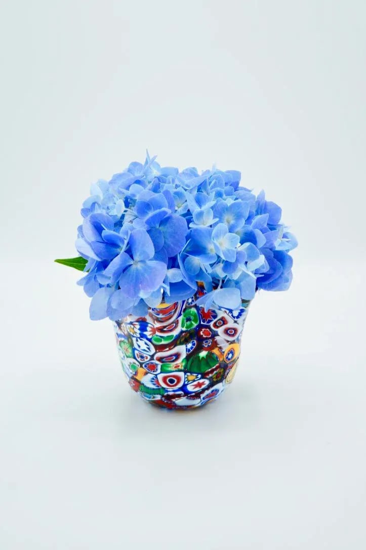 Vintage Murano Millefiori Handkerchief Vase - 4
