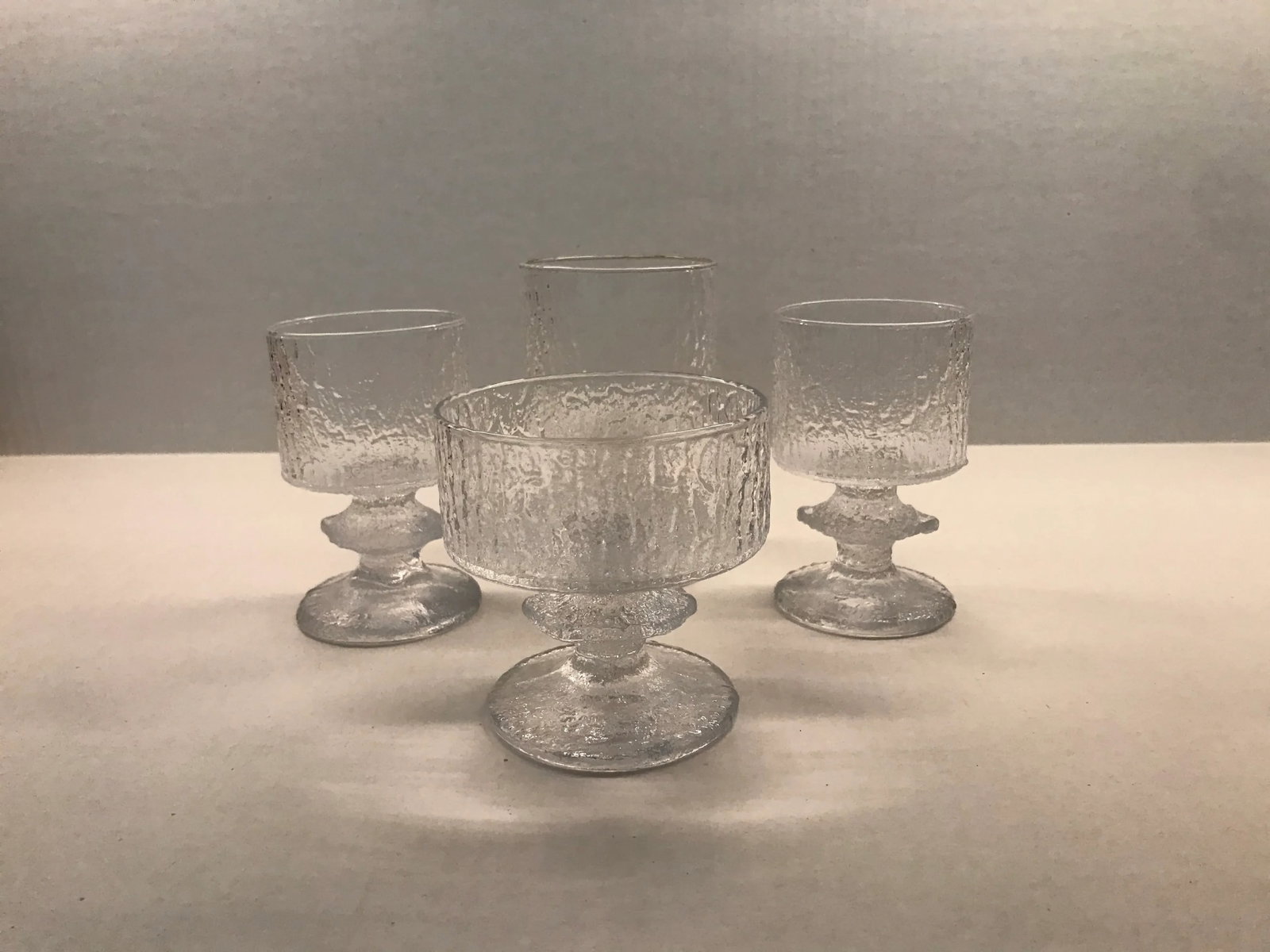 1960s Organic Modern Festivo Wine Goblets by Timo Sarpaneva for Iittal, Finland - Set of 4 - 11
