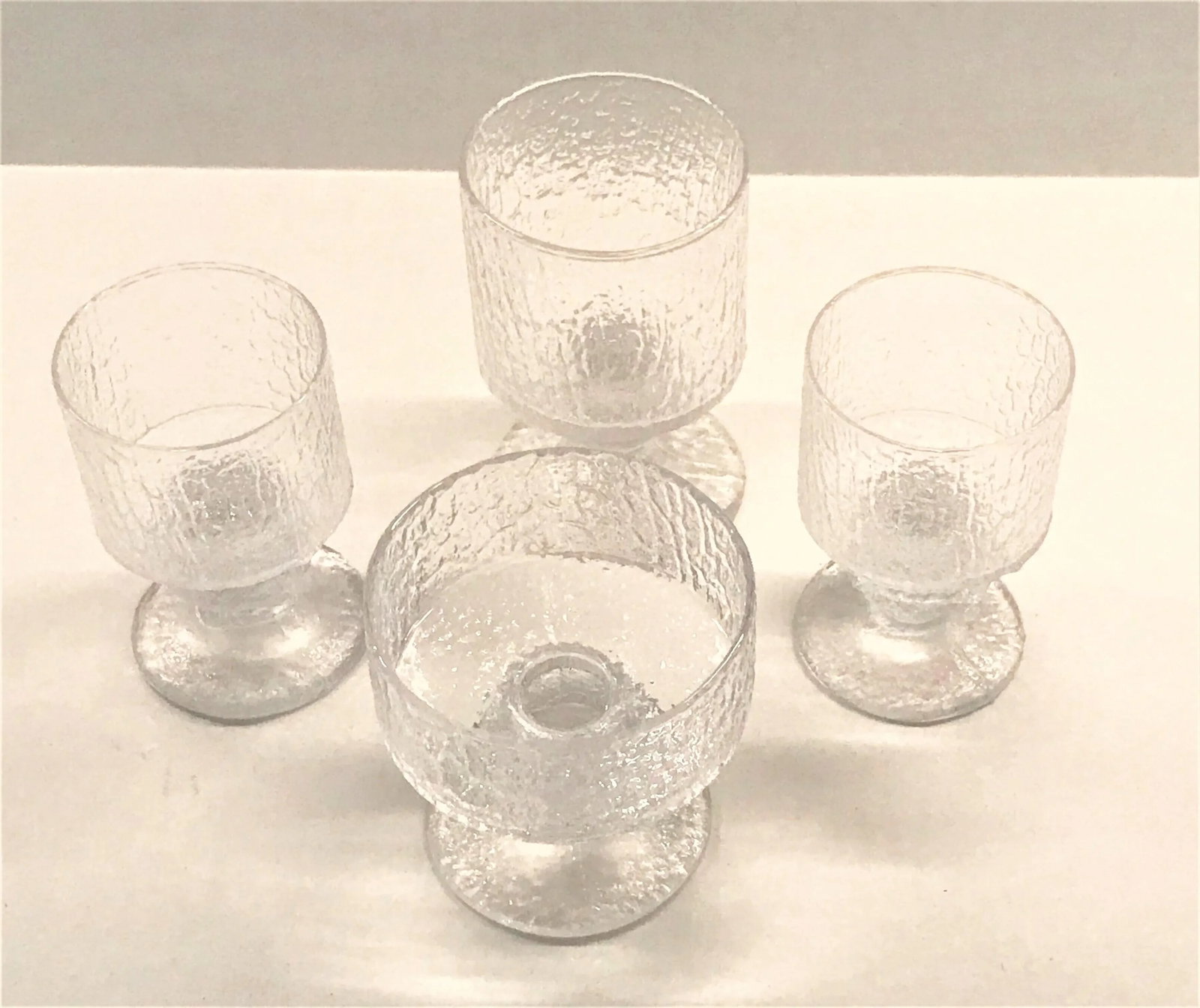 1960s Organic Modern Festivo Wine Goblets by Timo Sarpaneva for Iittal, Finland - Set of 4 - 2