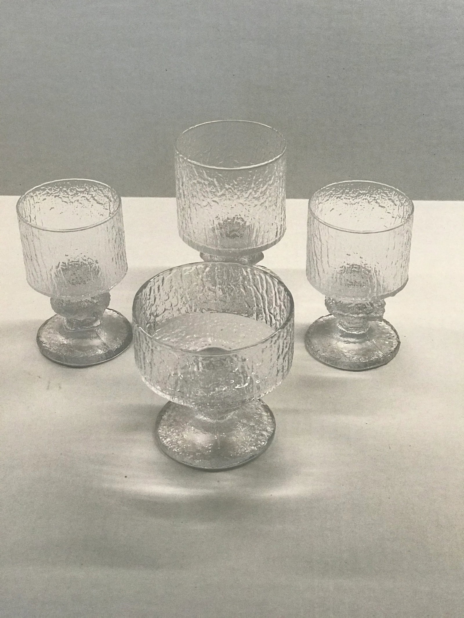 1960s Organic Modern Festivo Wine Goblets by Timo Sarpaneva for Iittal, Finland - Set of 4 - 5
