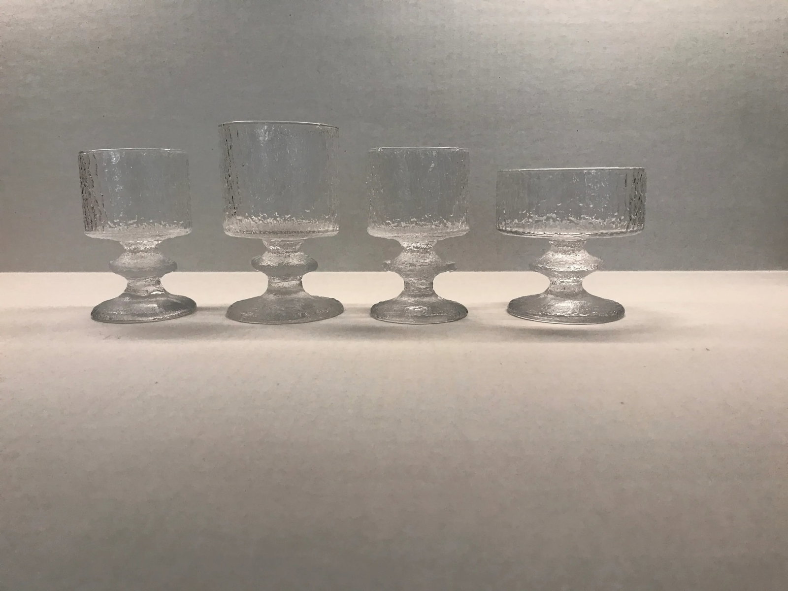 1960s Organic Modern Festivo Wine Goblets by Timo Sarpaneva for Iittal, Finland - Set of 4 - 7