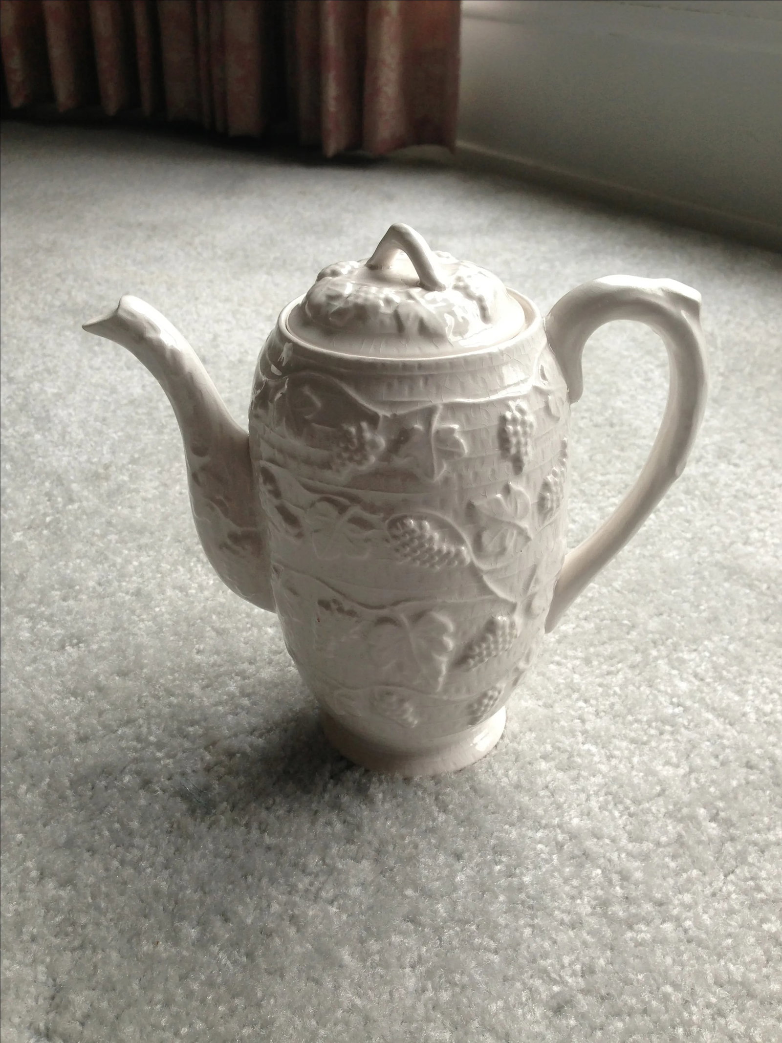 White Ceramic Tea/Coffee Pot Kettle - 2