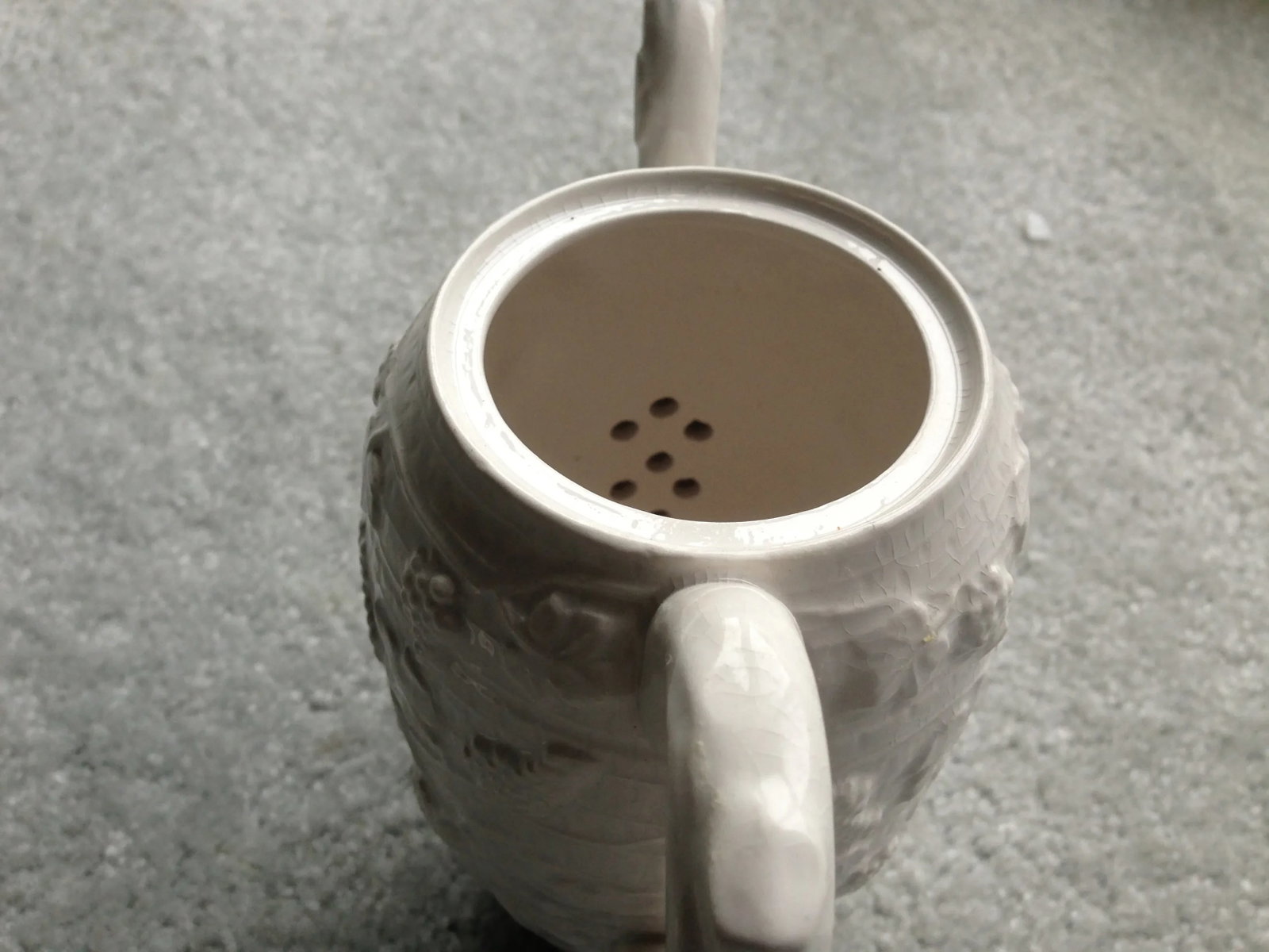 White Ceramic Tea/Coffee Pot Kettle - 3