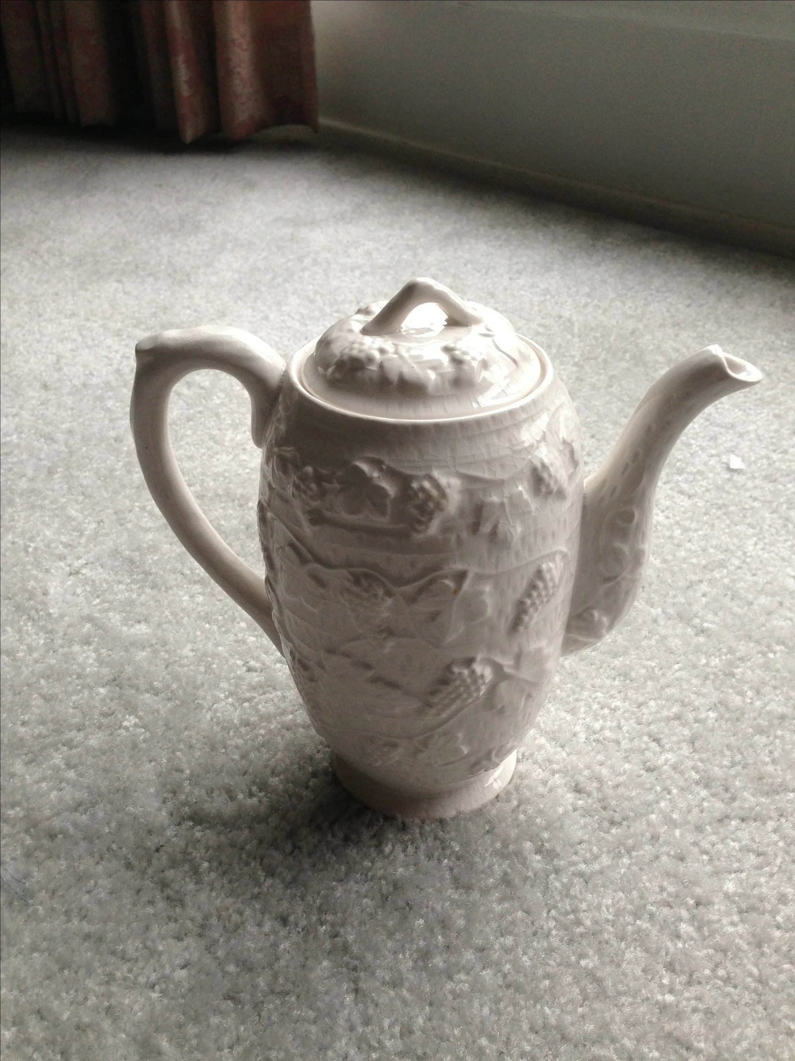 White Ceramic Tea/Coffee Pot Kettle - 6