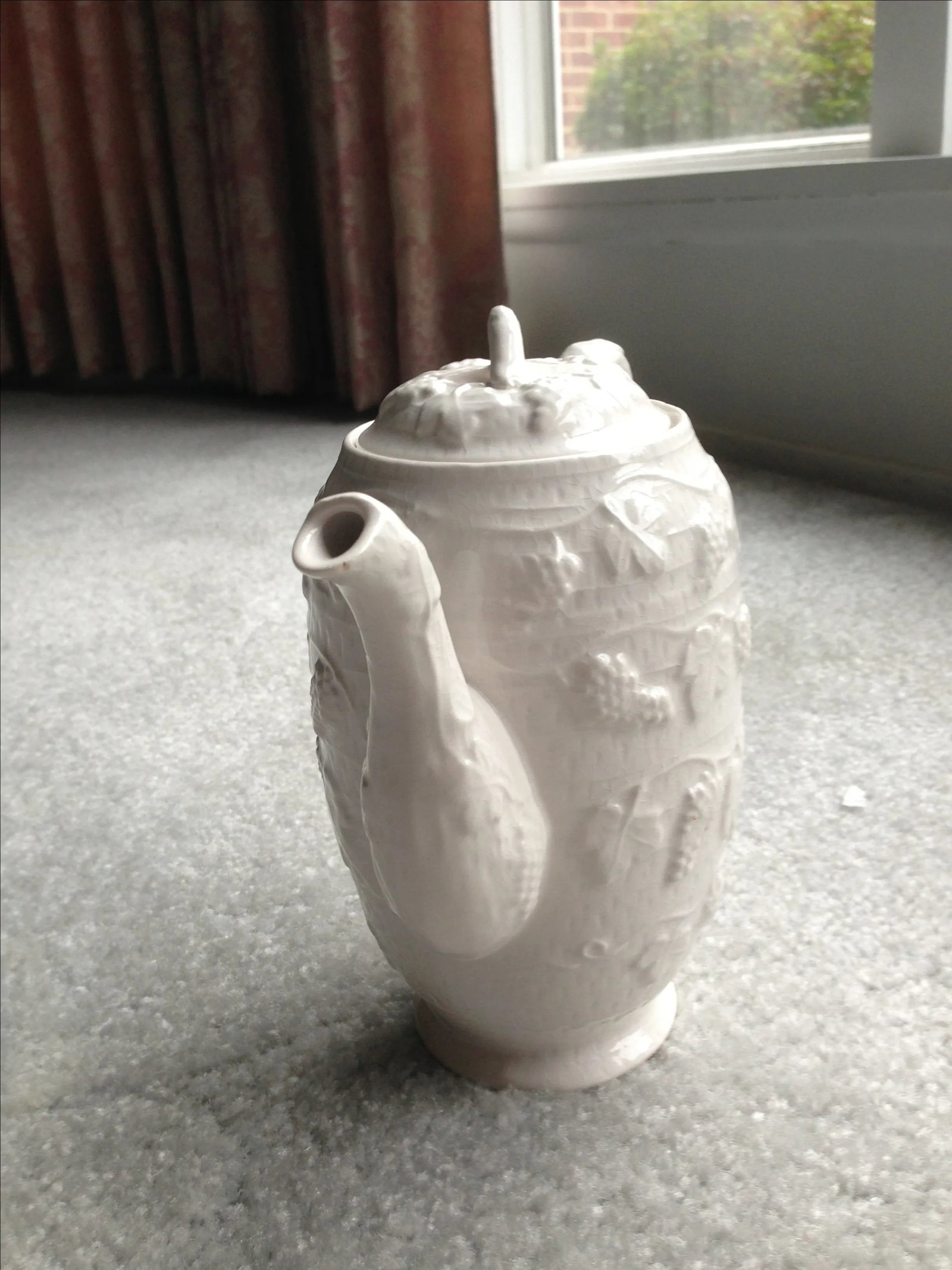 White Ceramic Tea/Coffee Pot Kettle - 7