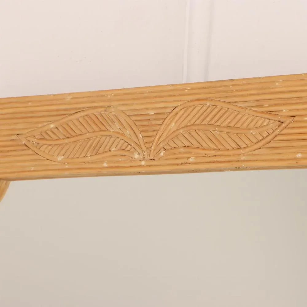 A French Rattan Mirror, C 1970. - 4
