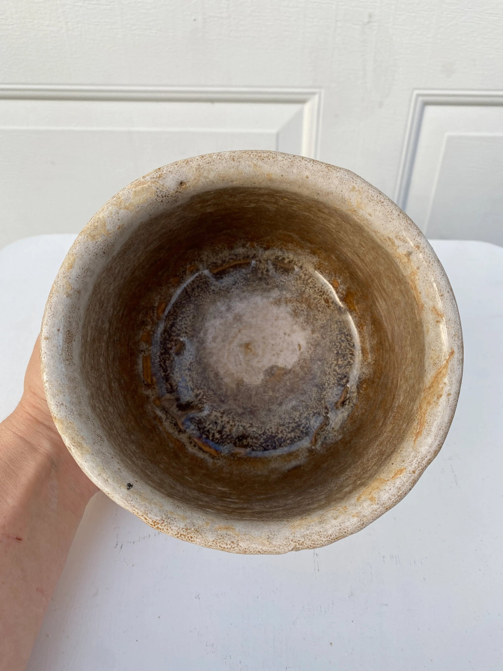 Zanesville Homespun White Textured Pot - 5