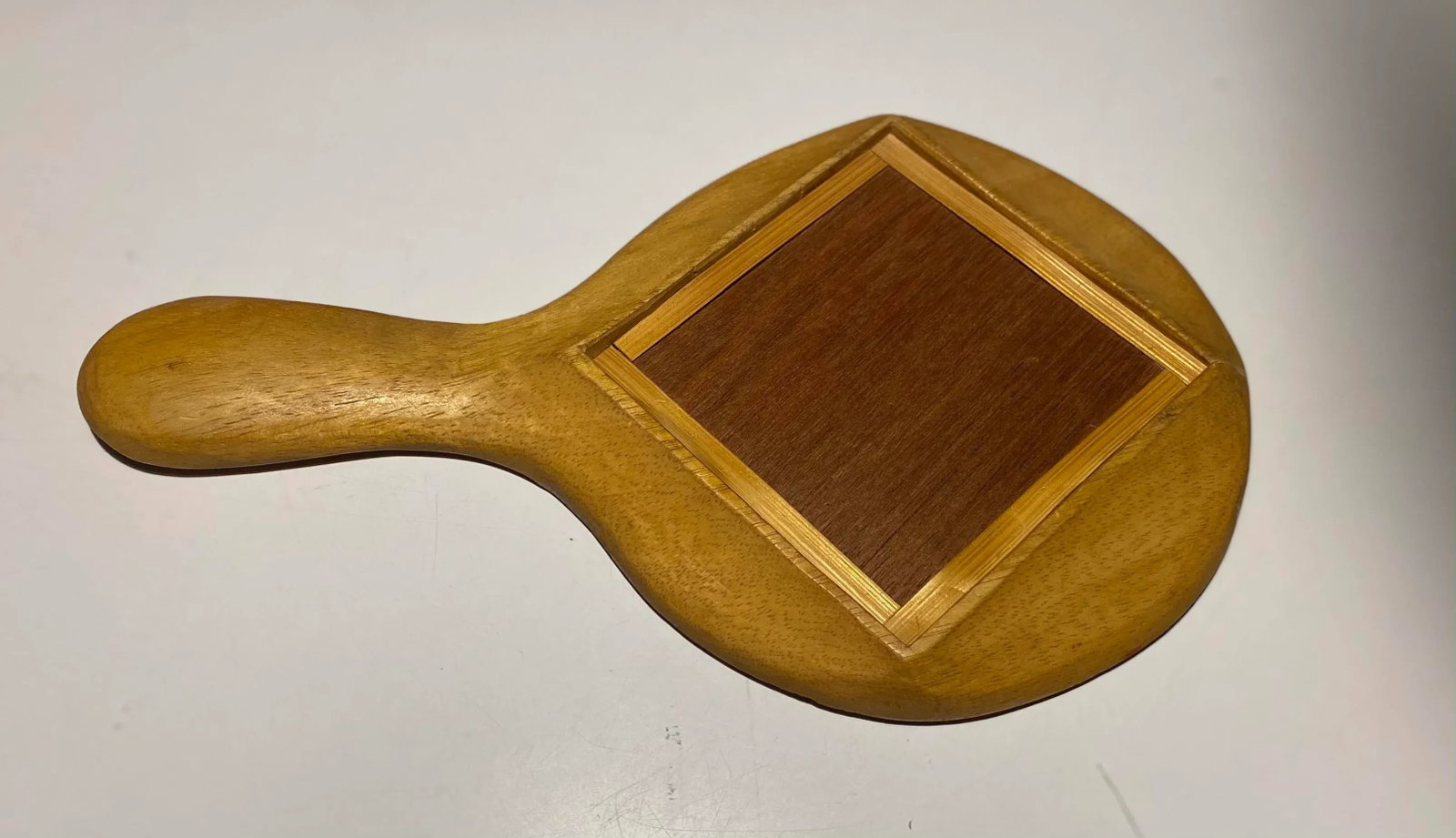 Vintage Artisan Designed Hand Held Vanity Mirror - 4