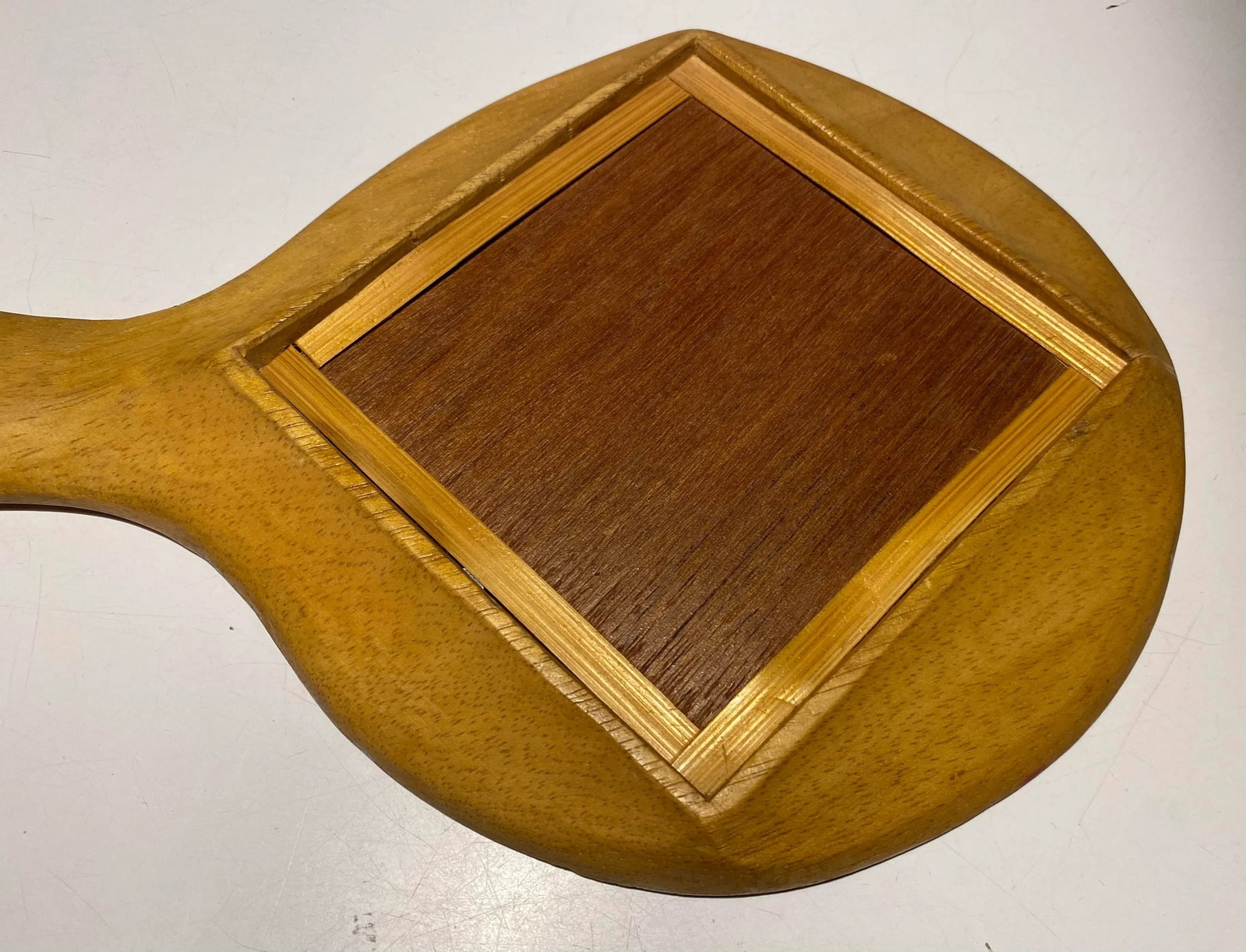Vintage Artisan Designed Hand Held Vanity Mirror - 5