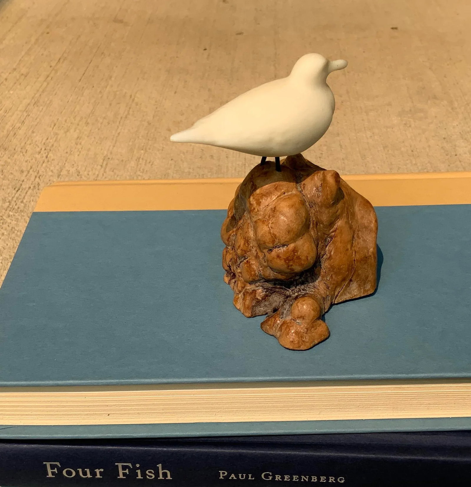 1970s Seagull on Driftwood Sculpture - 6