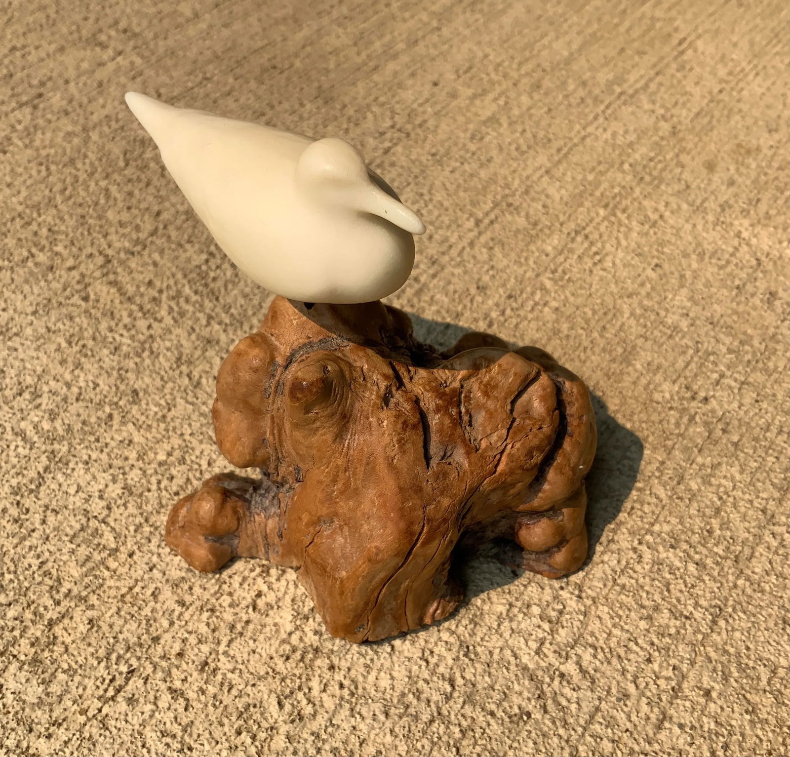1970s Seagull on Driftwood Sculpture - 7
