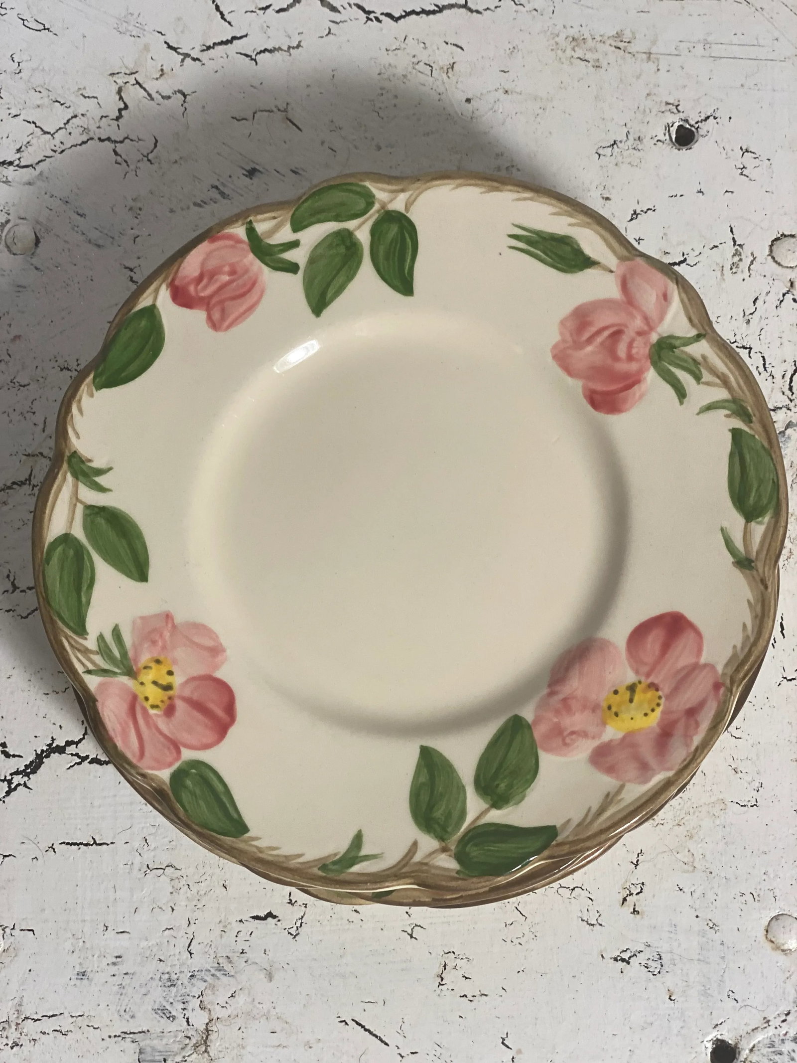1990s Franciscan Desert Rose Bread Plates- Set of 4 - 10