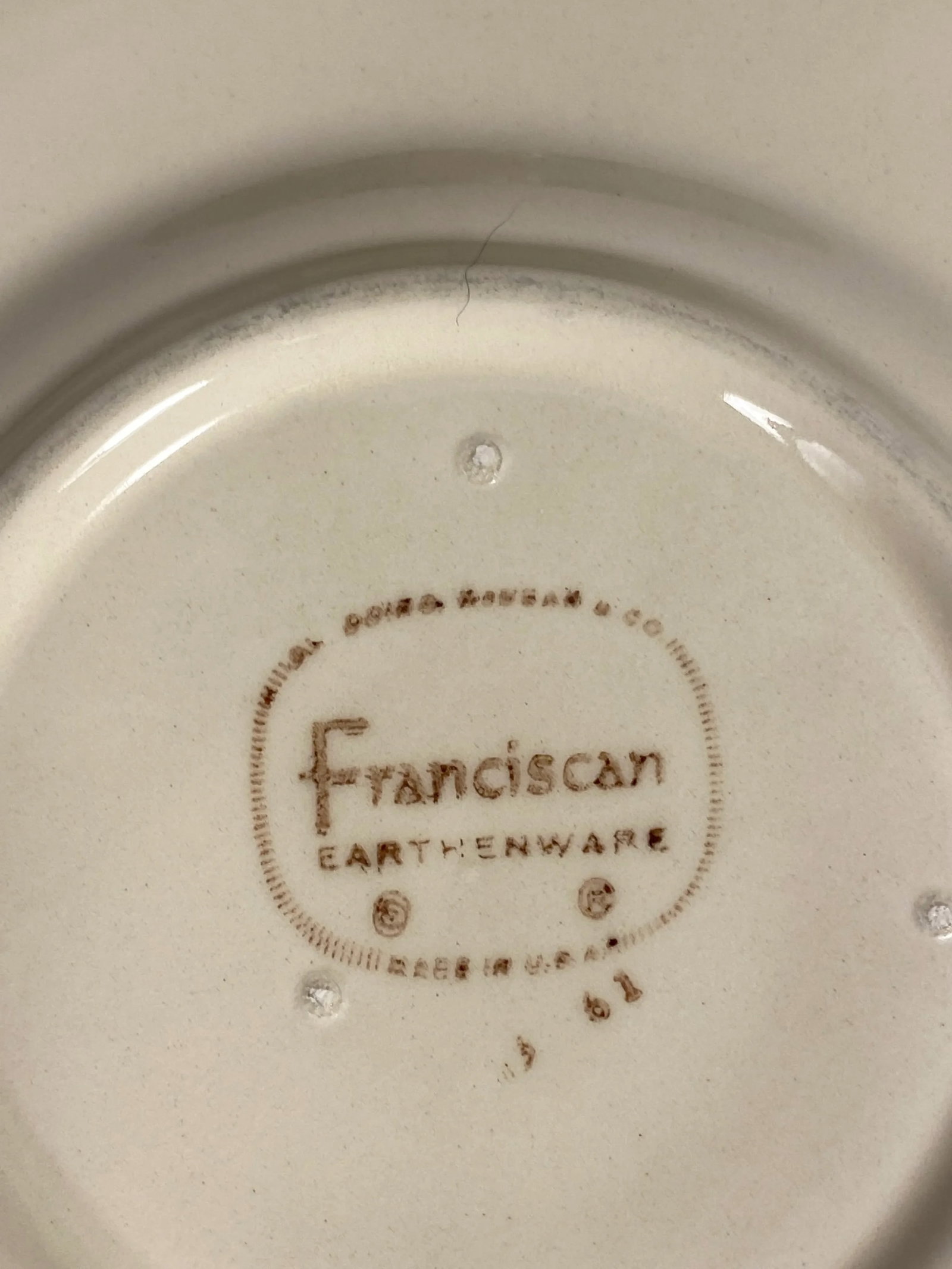 1990s Franciscan Desert Rose Bread Plates- Set of 4 - 7