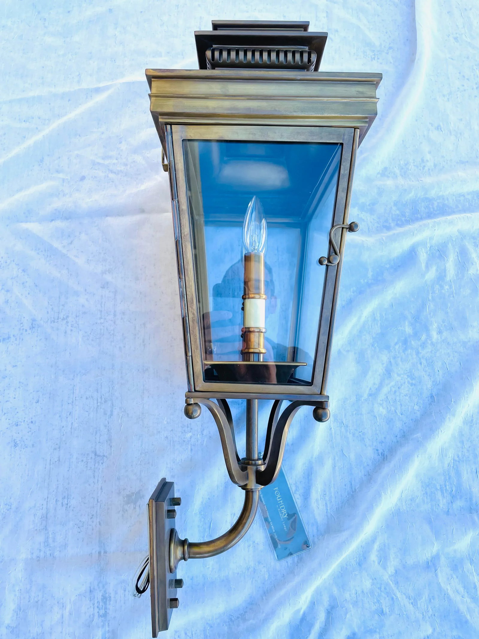 The Foundry Showroom Brass Porch Lantern - 3