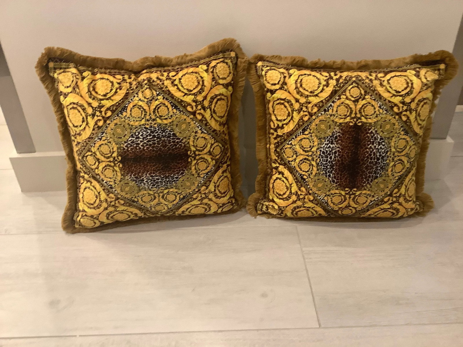 Vintage Atelier Versace Fabric Pillows - a Pair - 2