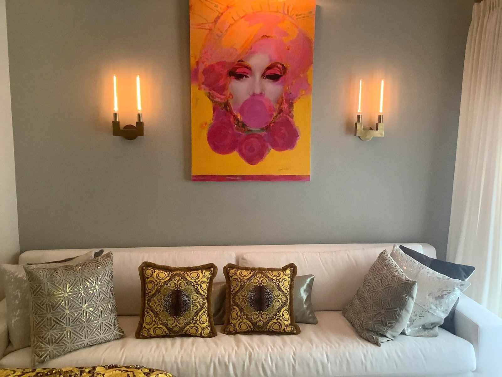 Vintage Atelier Versace Fabric Pillows - a Pair - 6