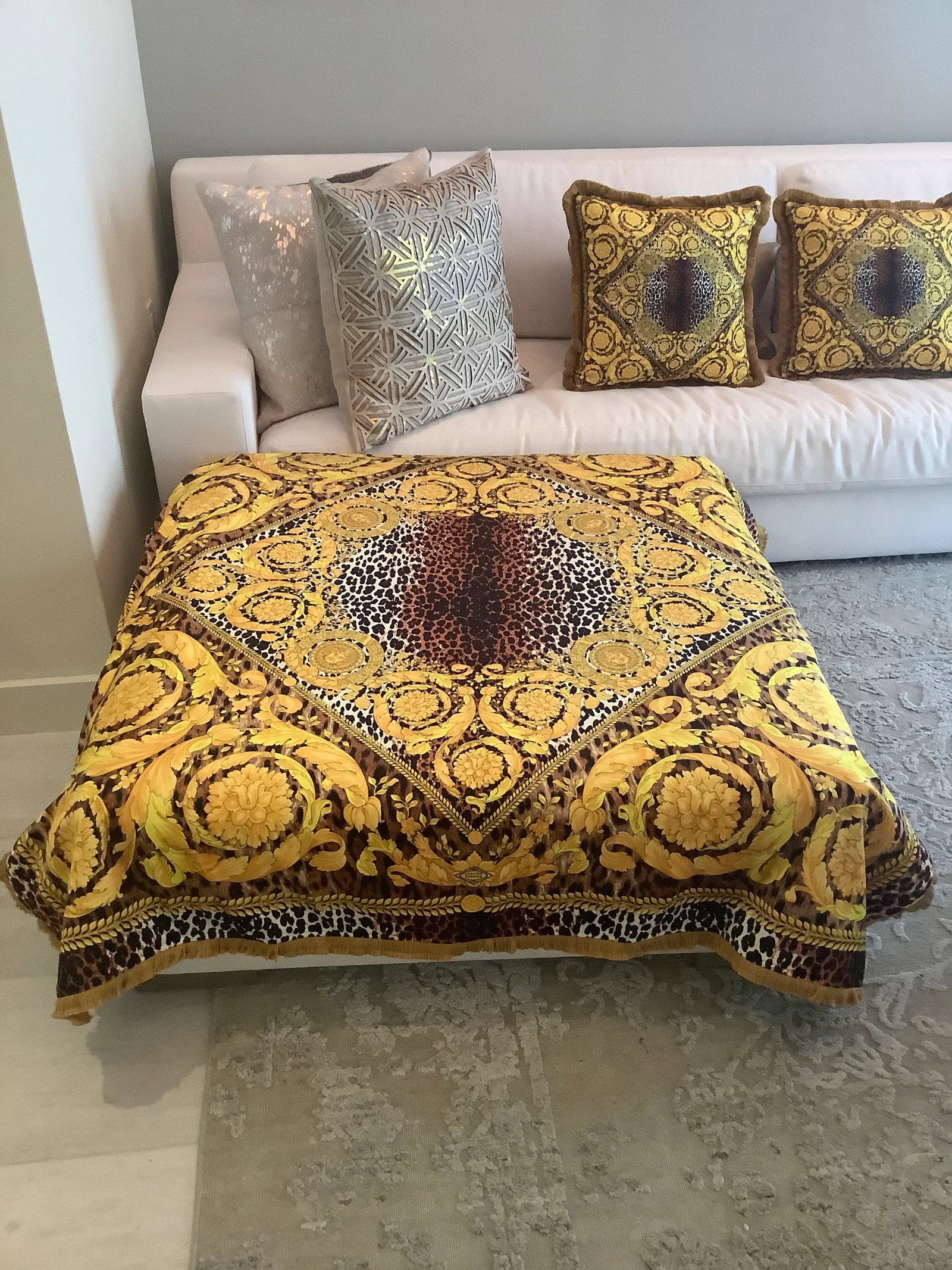 Vintage Atelier Versace Fabric Pillows - a Pair - 7