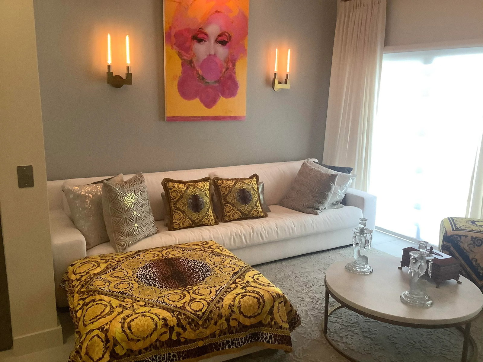 Vintage Atelier Versace Fabric Pillows - a Pair - 8