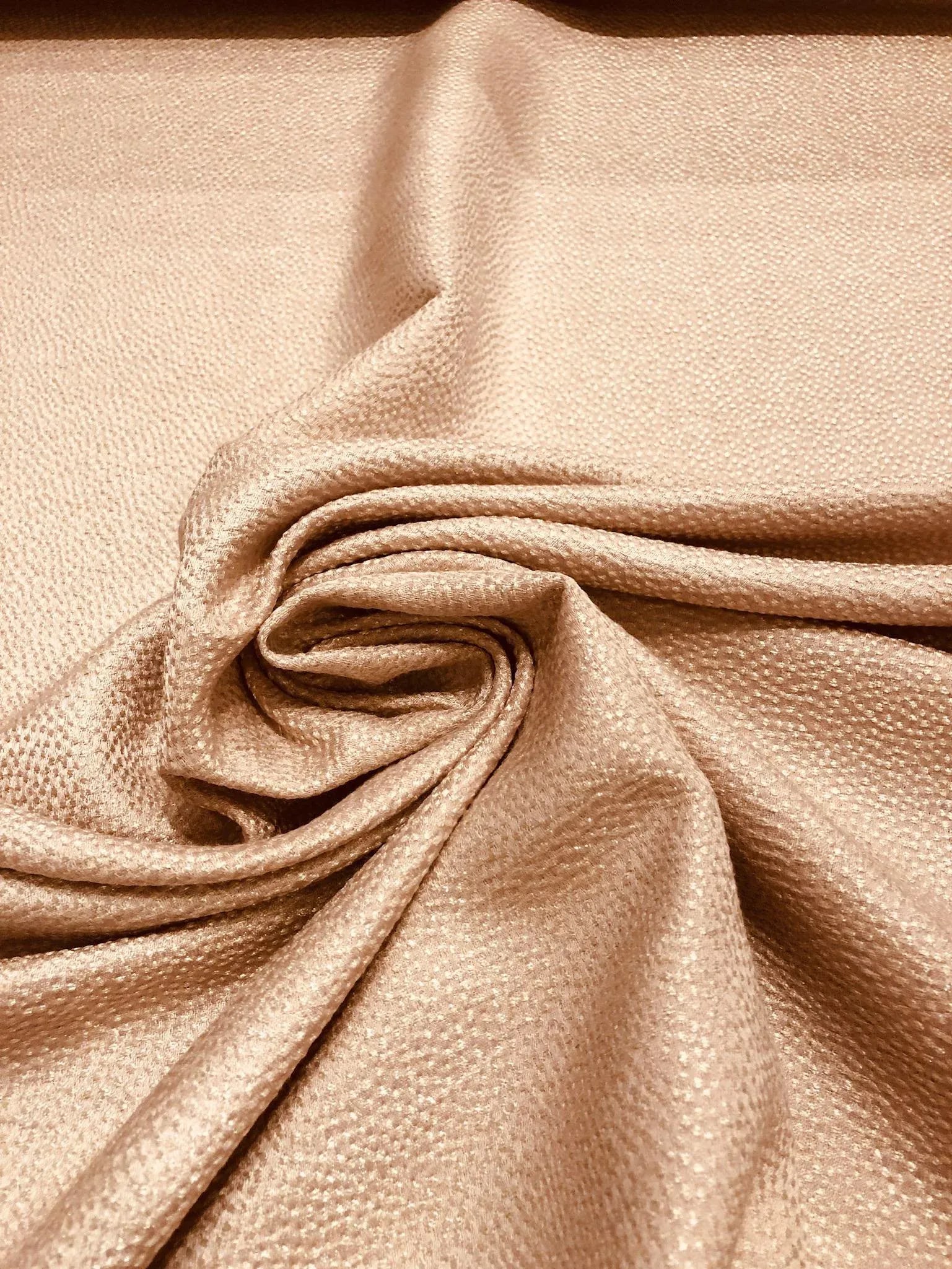 Caracole Textiles Satin Shagreen Blush Upholstery Fabric - 15 Yards - 4